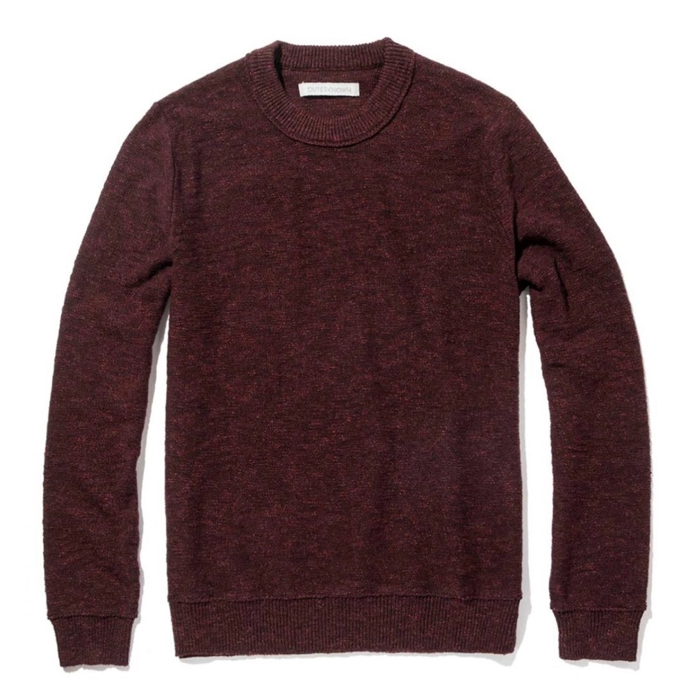 Outerknown Shelter Crew - Cabernet / XL